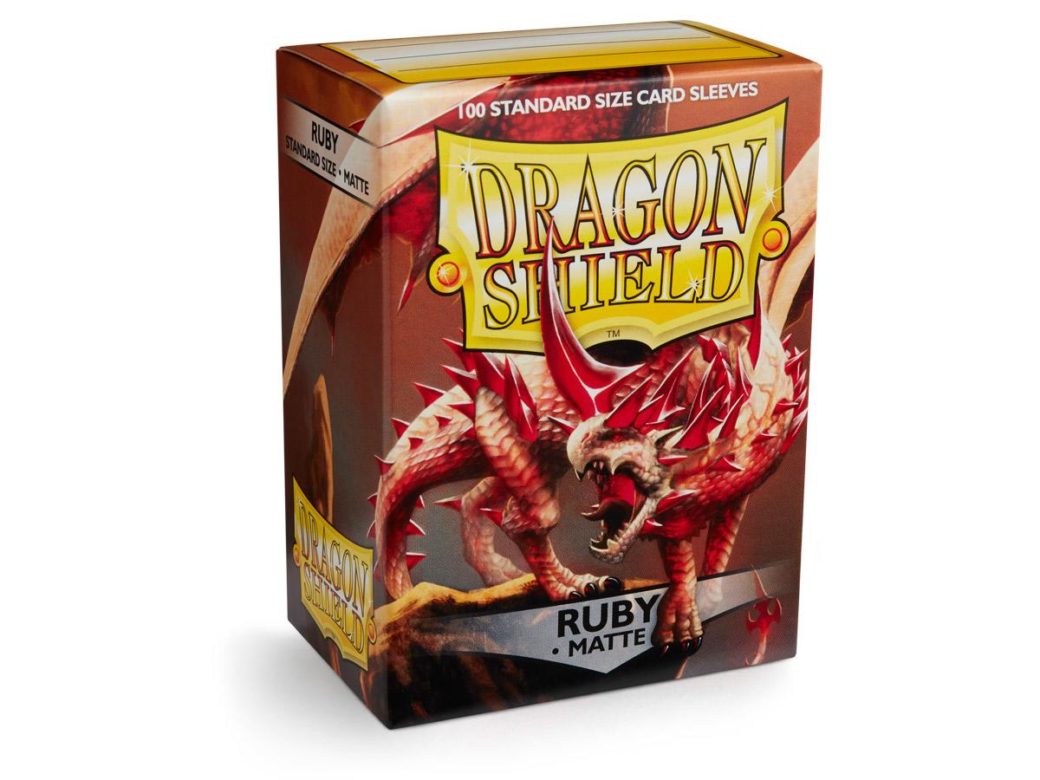 Sleeves Dragon Shield (100) - Ruby Matte