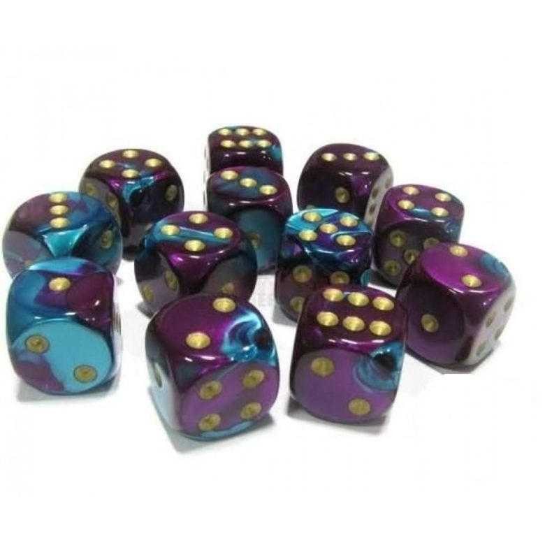 Boite de 36d6 Gemini Purple-Teal w/gold