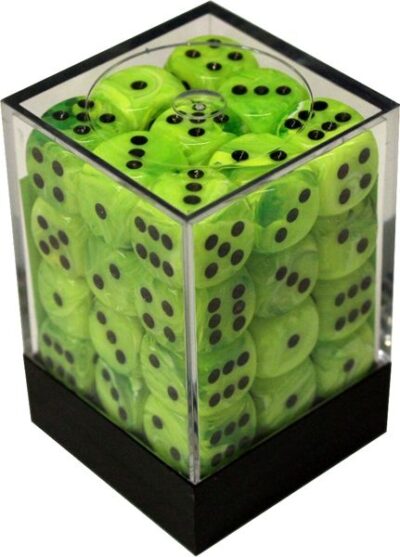 Boite de 36d6 Vortex Bright Green w/black