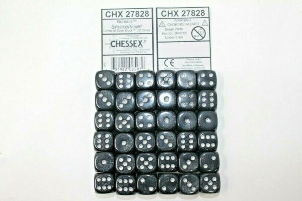 Boite de 36d6 Borealis Smoke w/silver