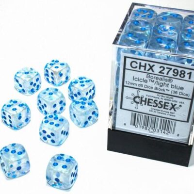 Boite de 36d6 Borealis Icicle w/light blue