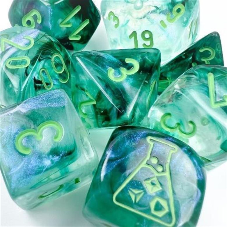 Dés en boite Borealis Kelp w/light green