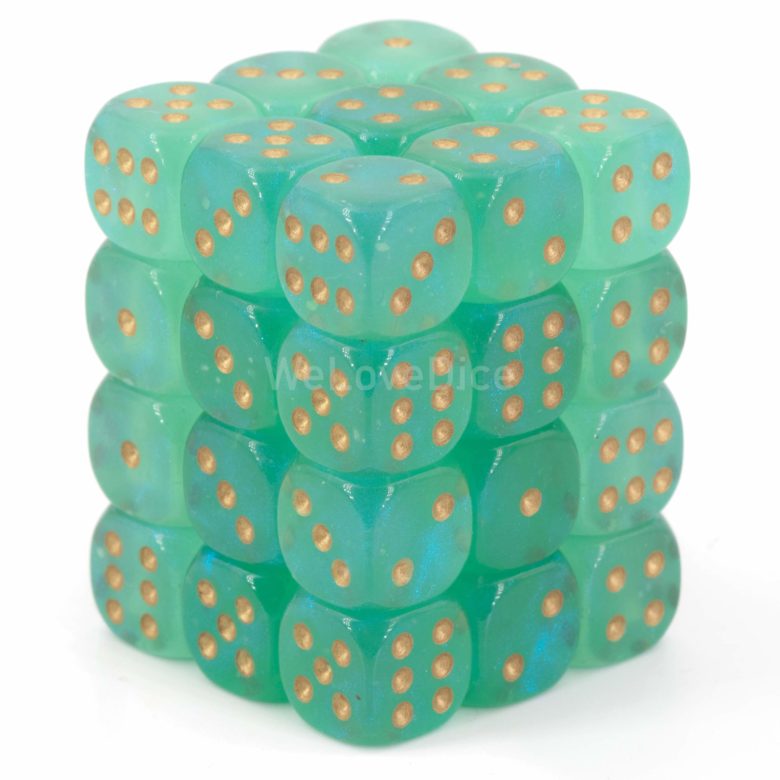 Boite de 36d6 Borealis Light Green w/gold