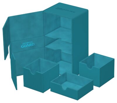Ultimate Guard Twin flip'n Tray 200 - XenoSkin Petrol